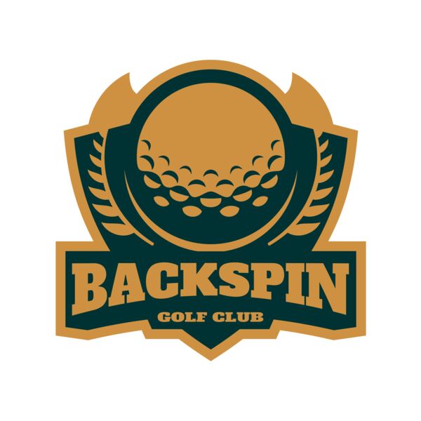 Backspin Golf club logo template Miniatura