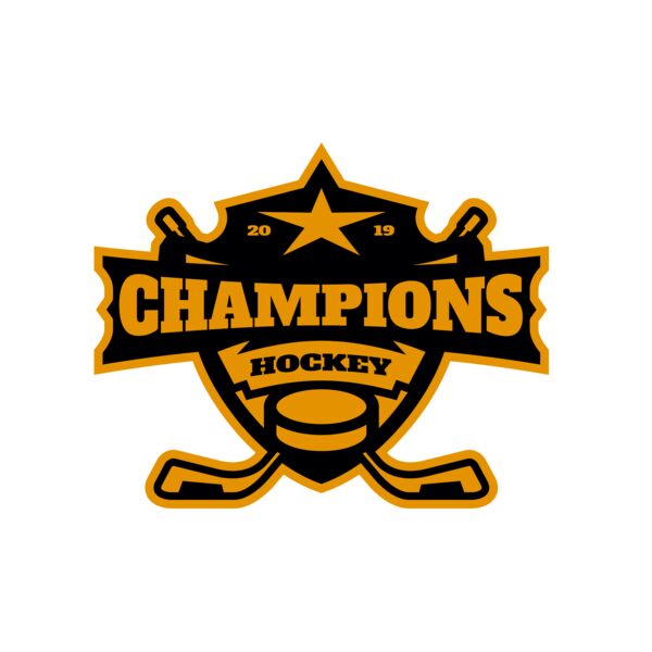 Champions Hockey logo template 02 Miniatura