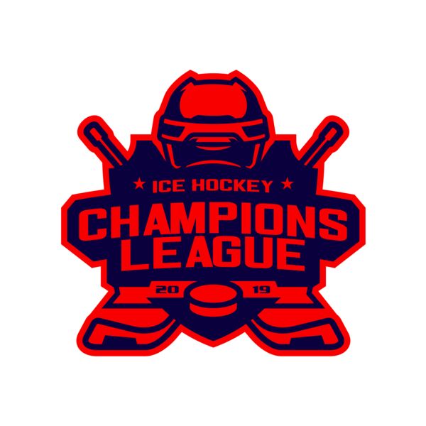Champions League Ice Hockey logo template Miniatura