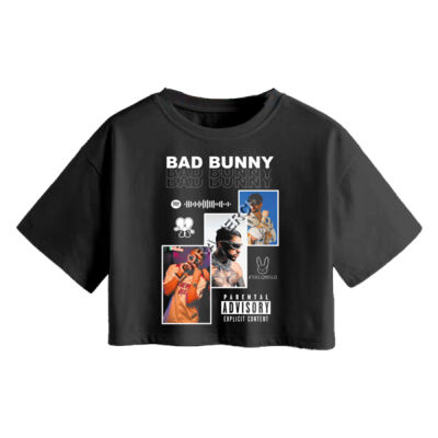 CROP-TOP - BAD BUNNY - MANGA CORTA UNISEX 3 Miniatura