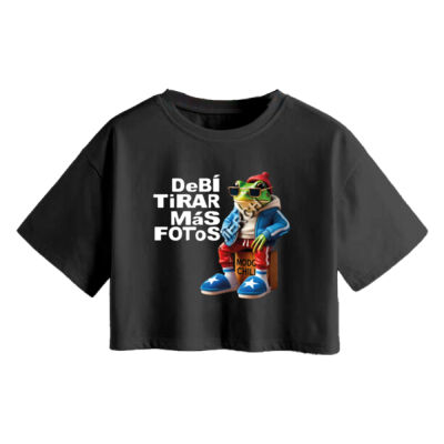 DEBÍ TIRAR  - CROP-TOP - MANGA CORTA UNISEX Miniatura