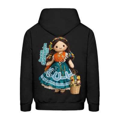 CHINA OAXAQUEÑA - RAÍCES DE HILOS - HOODIE GORRO Y BOLSA Miniatura