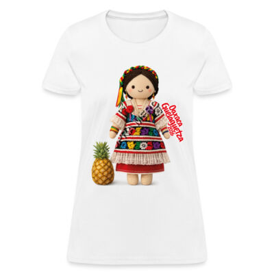 FLOR DE PIÑA - RAÍCES DE HILOS - DAMA PLAYERA ESTÁNDAR Miniatura